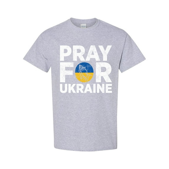 Pray For Ukraine Ukrainian Pride DT Adult T-Shirt Tee