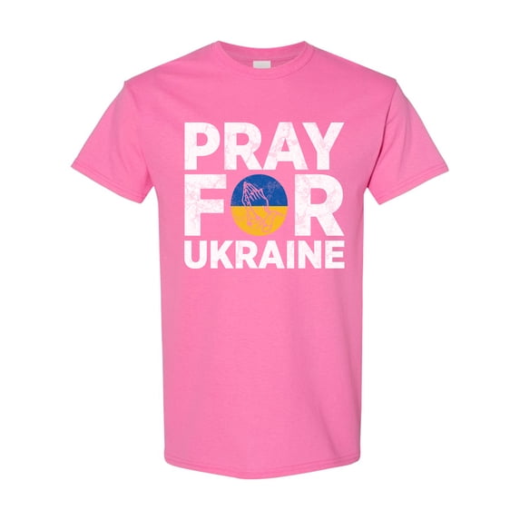 Pray For Ukraine Ukrainian Pride DT Adult T-Shirt Tee