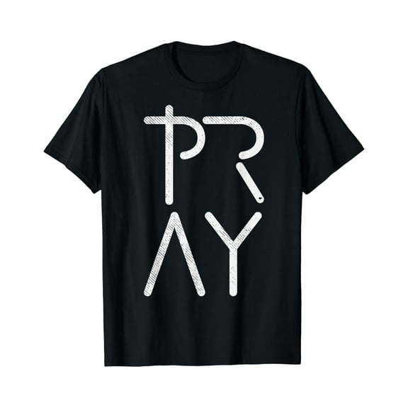 Pray God Christ Faith Prayer Religious Christian Gift T-Shirt