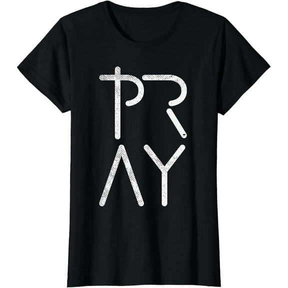 Pray God Jesus Christ Faith Prayer Religious Christian Gift T-Shirt