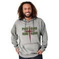thumbnail image 1 of Pray Hard Hunt Deer Christian Hunter Unisex Plus Fleece Graphic Hoodie Brisco Brands 2X, 1 of 3