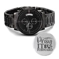 thumbnail image 1 of Pray It Forward Engraved Bible Verse Men's Watch Multifunction Stainless Steel W Copper Dial, 1 of 20