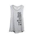 thumbnail image 1 of Pray Languages Women's Fashion Sleeveless Muscle Workout Yoga Tank Top Sport Grey 2X-Large, 1 of 3