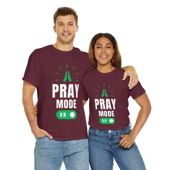 Pray Mode On - Unisex Heavy Cotton Tee