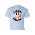 thumbnail image 1 of Pray More Worry Less Smiling Face Youth Kids Christian T-shirt Graphic Tee Graphic Tee-Light Blue-xl, 1 of 4