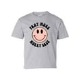 thumbnail image 1 of Pray More Worry Less Smiling Face Youth Kids Christian T-shirt Graphic Tee Graphic Tee-Sports Grey-xl, 1 of 4