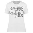 thumbnail image 1 of Pray More Worry Less T-Shirt Women -Image by Shutterstock, Female XX-Large, 1 of 2