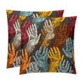 thumbnail image 1 of Pray Pillow Covers Inserts Set with Unique Patterns - 16x16, 18x18, 20x20 Inches - 2 Pack Decorative Throw Pillow Covers for Home Decor and More, 1 of 6
