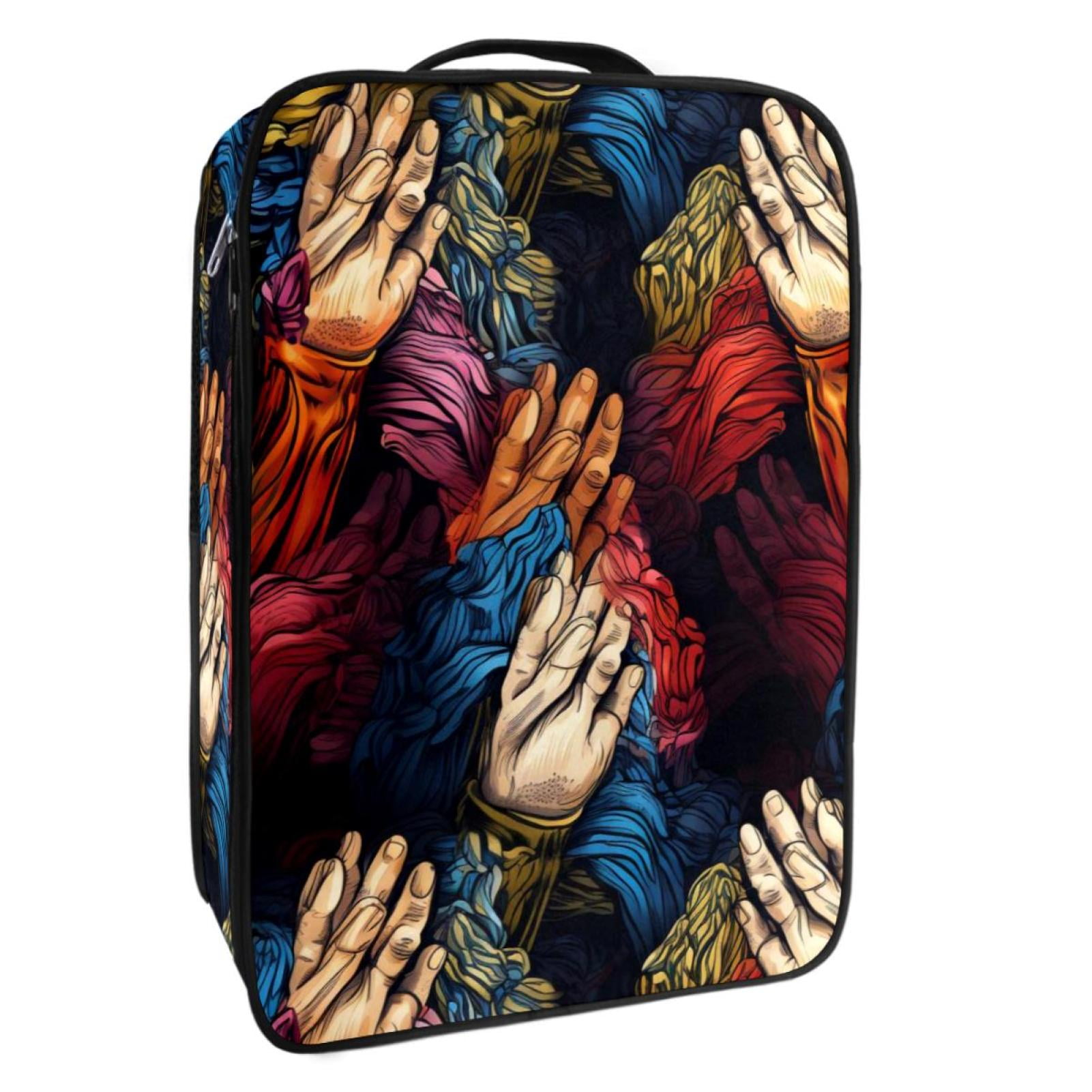 Pray Polyester Shoe Box Organizer for 9x12in Shoes 23x31cm Storage