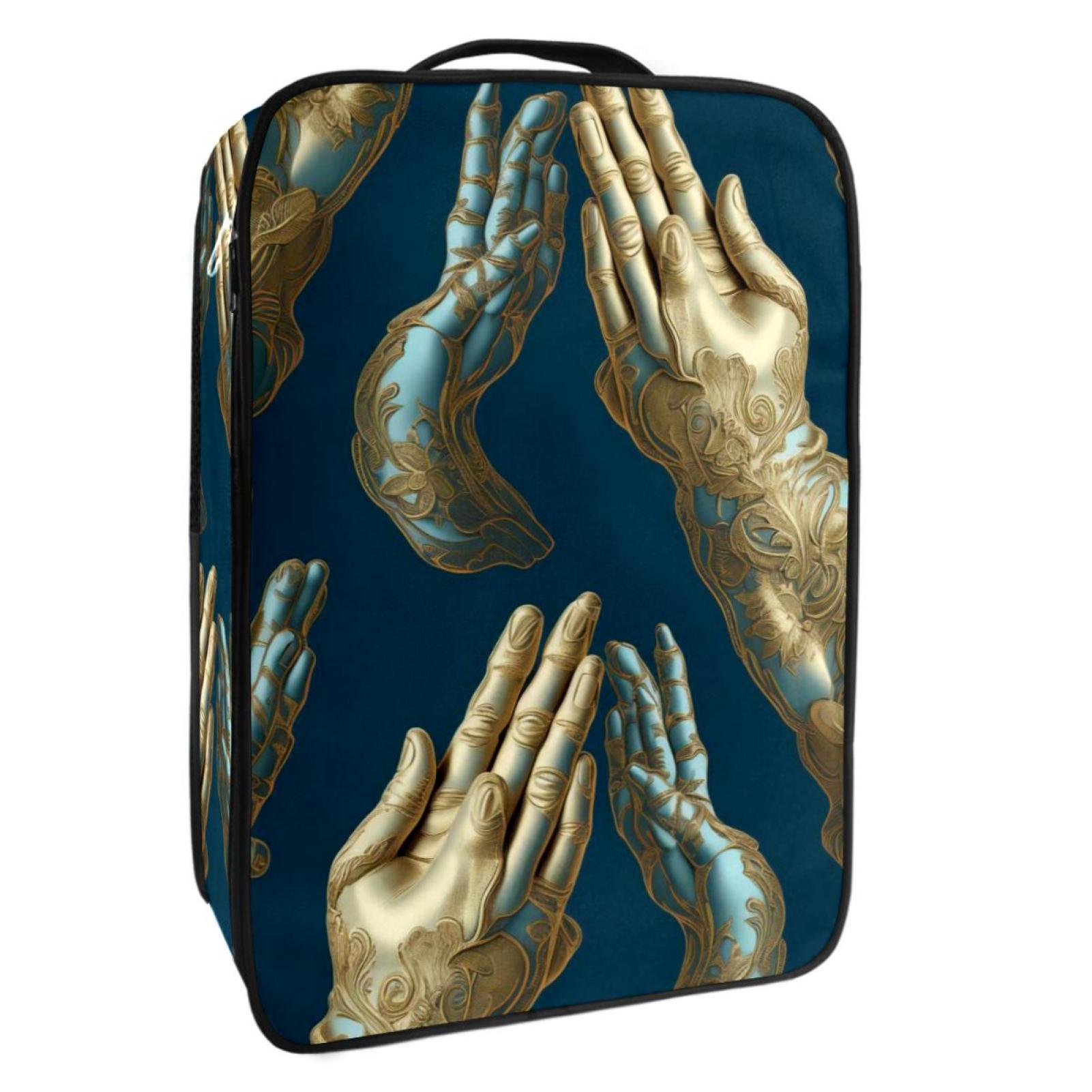 Pray Polyester Shoe Box Organizer, Durable Storage Solution, 23x31cm