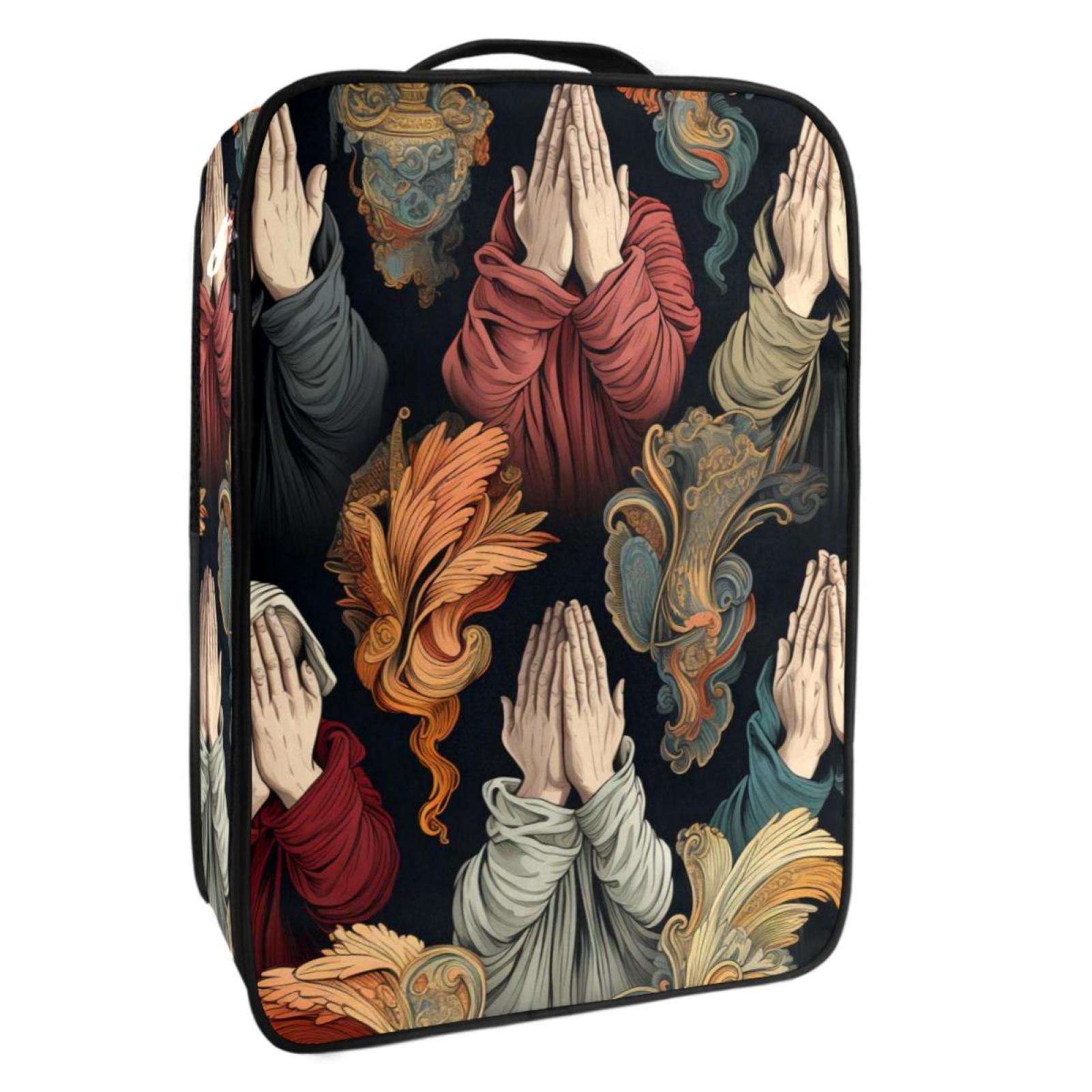 Pray Polyester Shoe Box Organizer Storage Solution for 9x12in Shoes