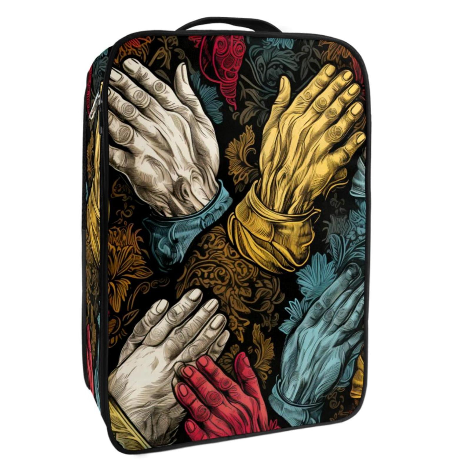 Pray Polyester Shoe Boxes Organizer 23x31cm/9x12in Storage Container