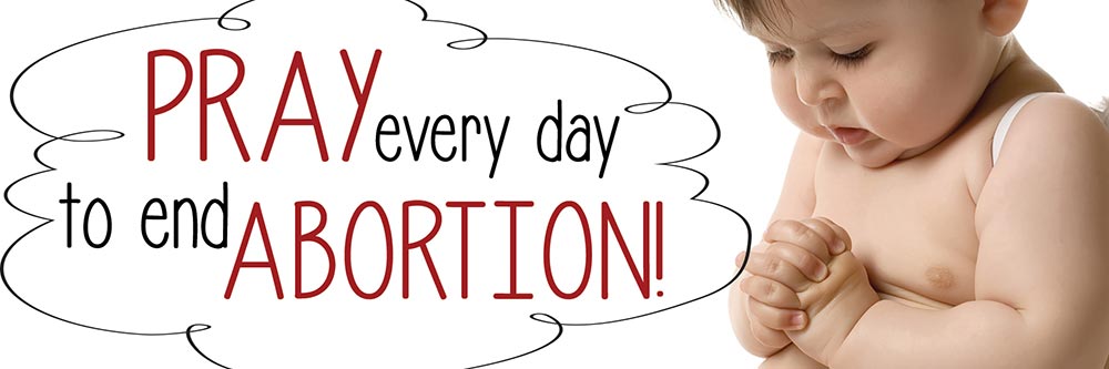 Pray To End Abortion Pro-Life Bookmark (Pack of 100)
