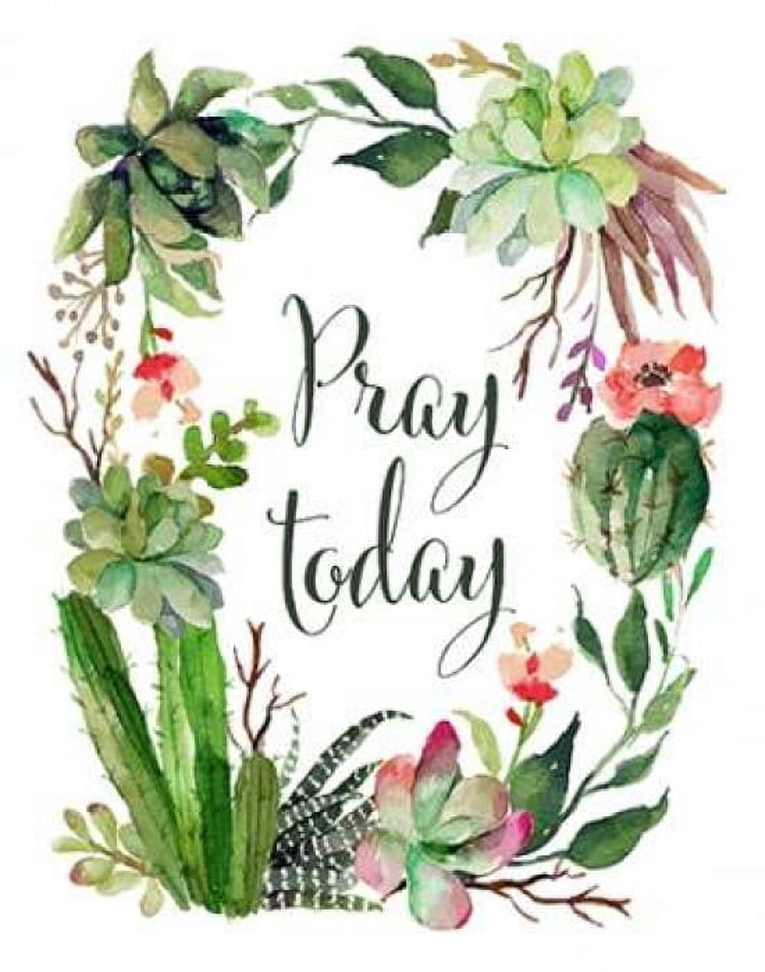Pray Today Wreath Canvas Art - Tara Moss (22 x 28)