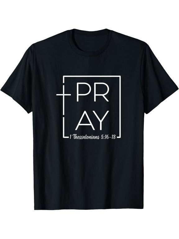 Pray Without Ceasing Prayer Warrior Christian Faith Bible T-Shirt, Vintage Birthday Gift