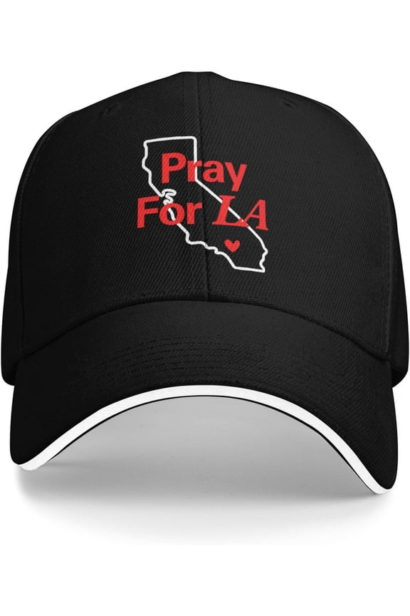 Pray for Los Angeles Strong California Hat Breathable Athletic Baseball Caps