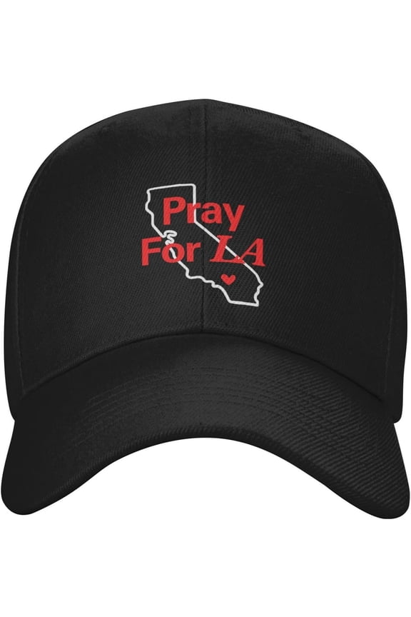 Pray for Los Angeles Strong California Trucker Hats Stylish Curved Brim Snapback Baseball Cap