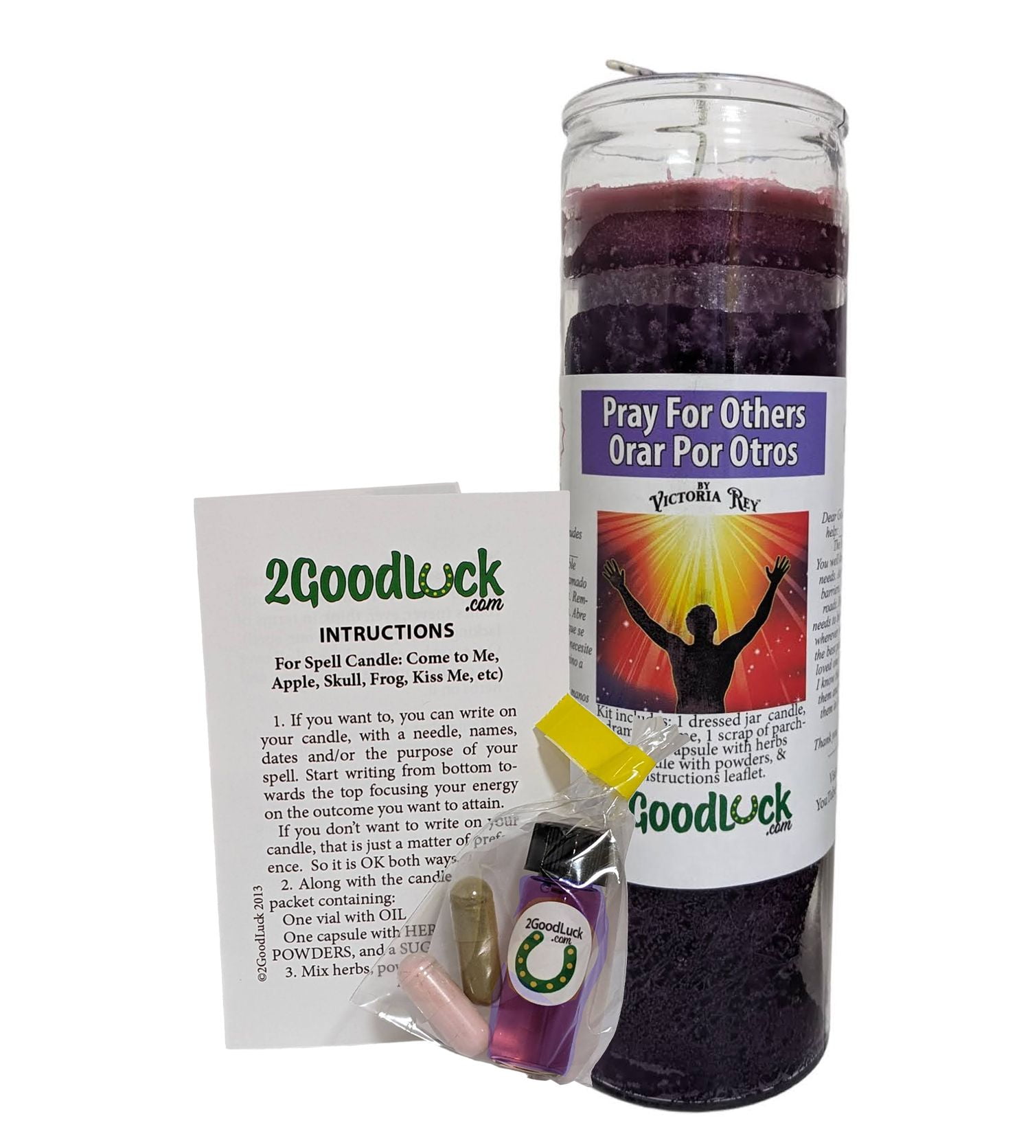 Pray for Others Orar por Otros Dressed Candle Kit