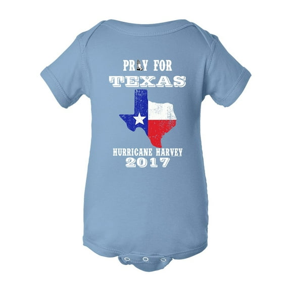 Pray for Texas Map Hurricane Harvey Survivor 2017 DT Infant Baby Rib Bodysuit
