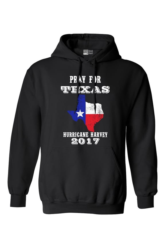 Pray for Texas Map Hurricane Harvey Survivor 2017 DT Sweatshirt Hoodie