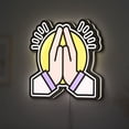 thumbnail image 1 of Prayer 3D Novelty Light Box, Religious Worship Lamp, Hands Gesture Night Light, Spiritual LED Decor, Faith Gift (Width 24 inch, 60cm), 1 of 9