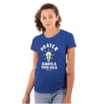 thumbnail image 1 of Prayer Always A Good Idea Religion Womens Slim Fit Graphic Tee Brisco Brands S, 1 of 5