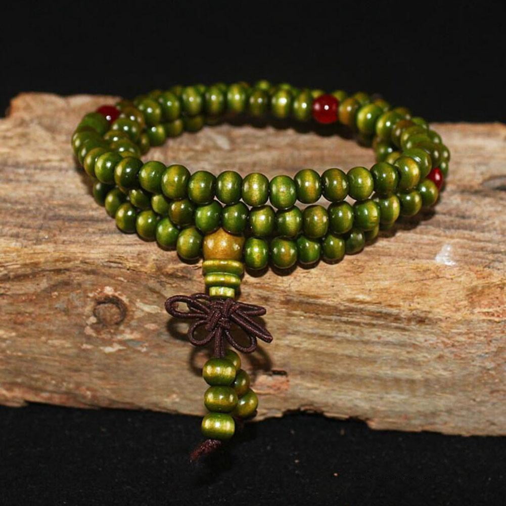 mens beaded bracelets fidget beads prayer buddha Rosewood Women Strand  Bracelet