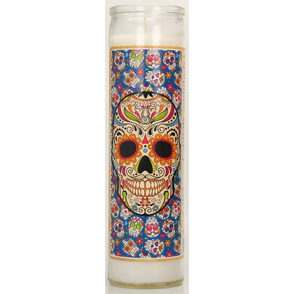 Prayer Candle All Saints Blue, 8 Inch