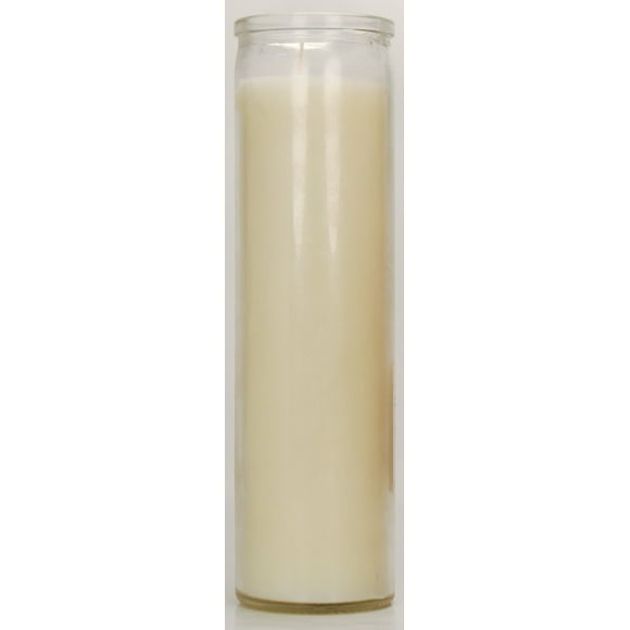 Mainstays Prayer Candle, Clear Glass, White Wax, 8 in