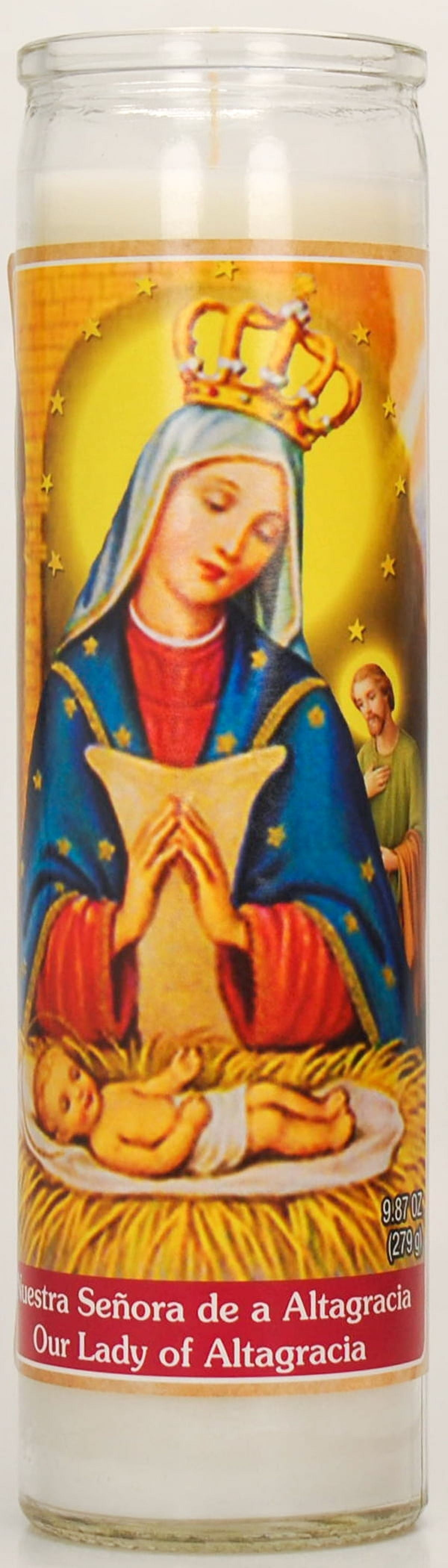 Prayer Candle Company White Wax Candle, 8 Inch for Ceremonial Use