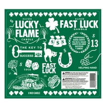 Prayer Candle Sacred Lucky Flame, 8 Inch