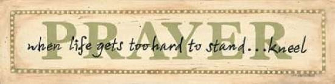 Prayer Canvas Art - Jo Moulton (12 x 36)