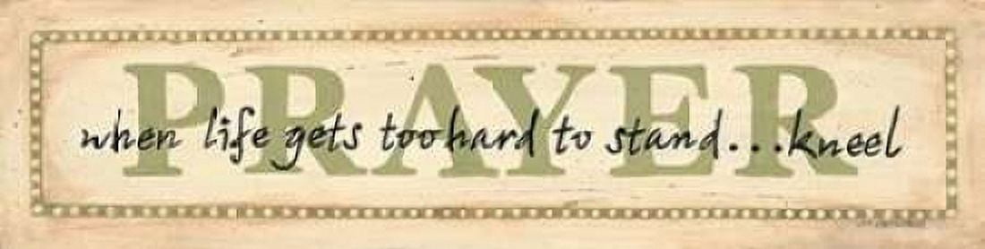 Prayer Canvas Art - Jo Moulton (8 x 24)