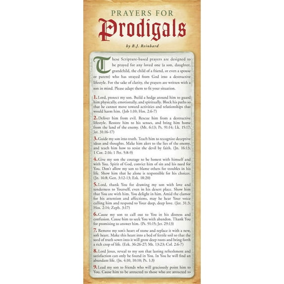 Prayers for Prodigals 50-Pack