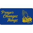 thumbnail image 1 of Prayer Changes Things Blue Photo License Plate, 1 of 1