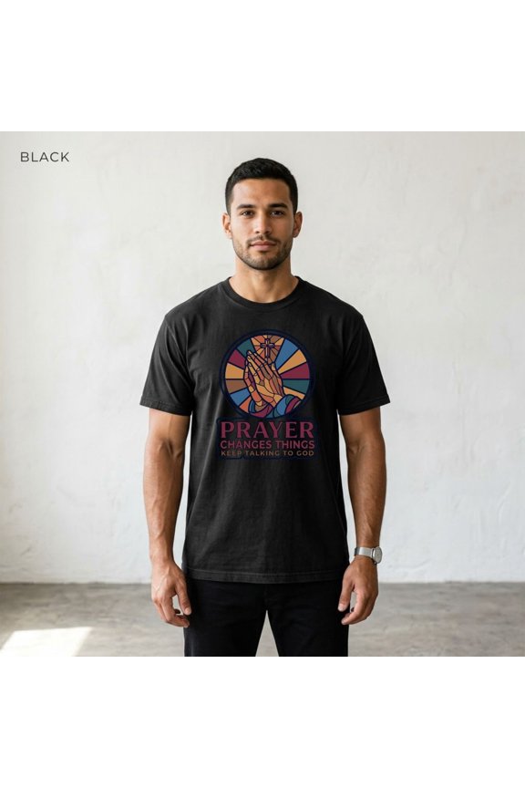 Prayer Changes Things Faith Freeships Christian Graphic Design For Everyday Style T-Shirt, Size S-5XL