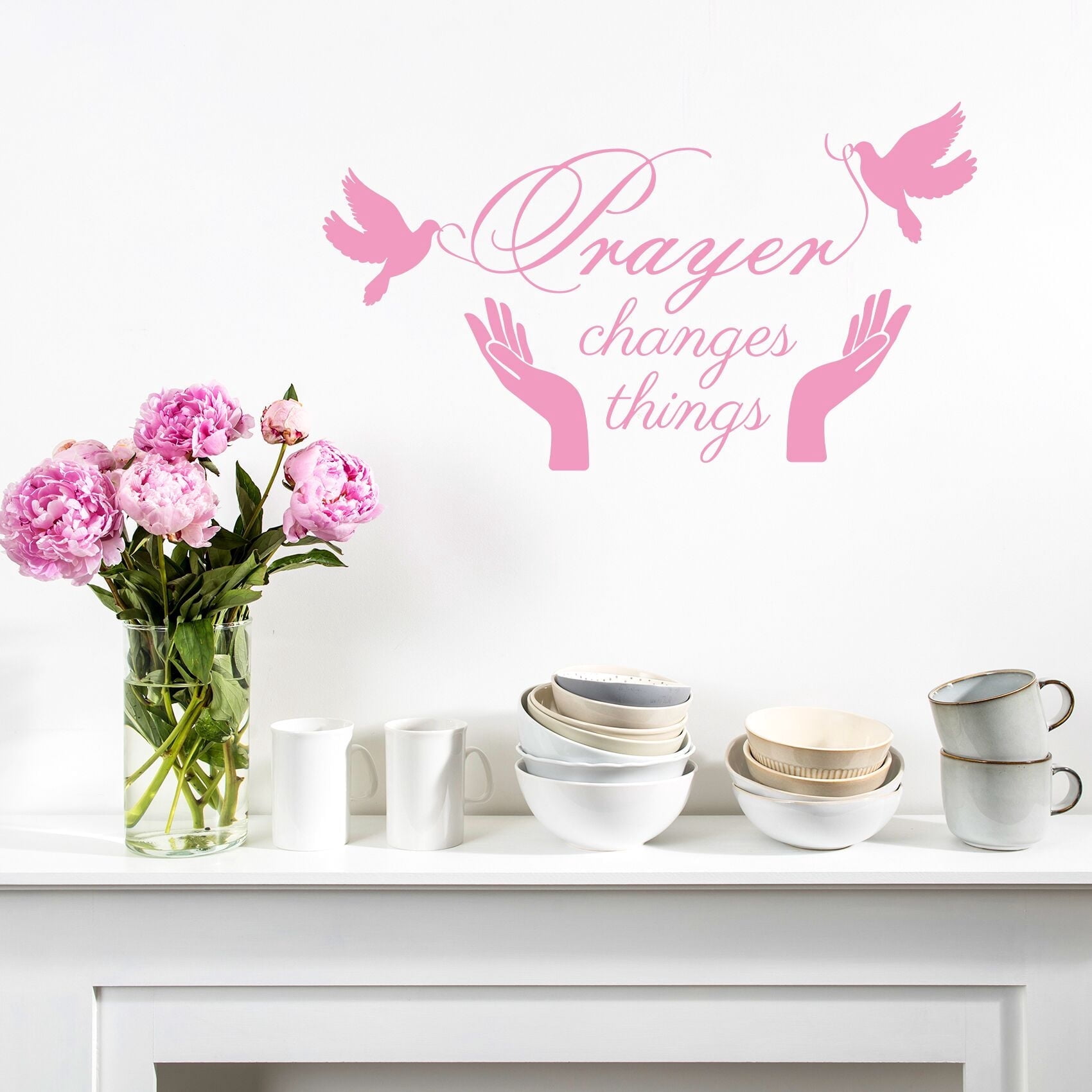 "Prayer Changes Things" Removable Wall Decal – Inspirational Faith ...