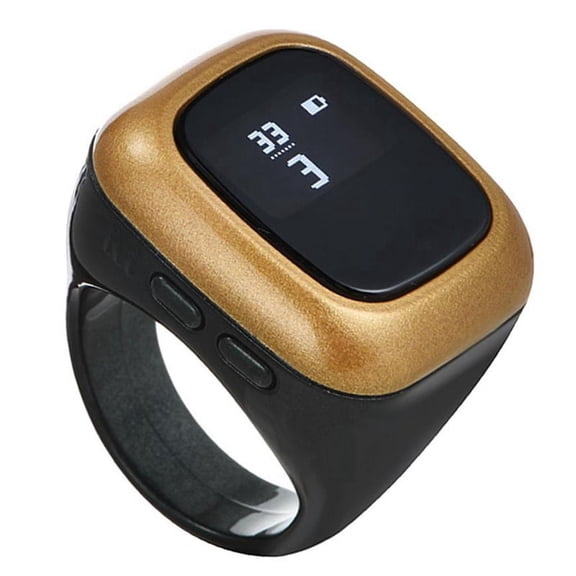 Prayer Finger Counter Multifunctional Counter Ring Smart Digital Display Finger Counter Alarm Clock Al- Counter L