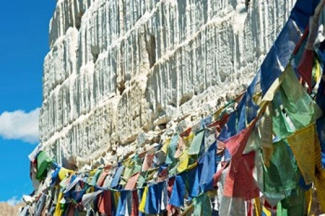 Prayer Flags Leh Ladakh India Canvas Art - Anthony Asael DanitaDelimont (36 x 24)