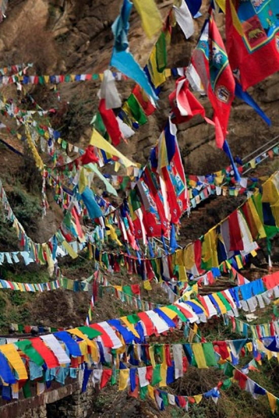 Prayer Flags Thimphu Bhutan Canvas Art - Kymri Wilt DanitaDelimont (25 x 38)