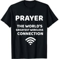 thumbnail image 1 of Prayer Greatest Wireless Connection Funny T-shirt, 1 of 4