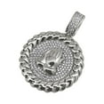 thumbnail image 1 of Prayer Hands Rhodium Cuban CZ Bling Pendant, 1 of 1