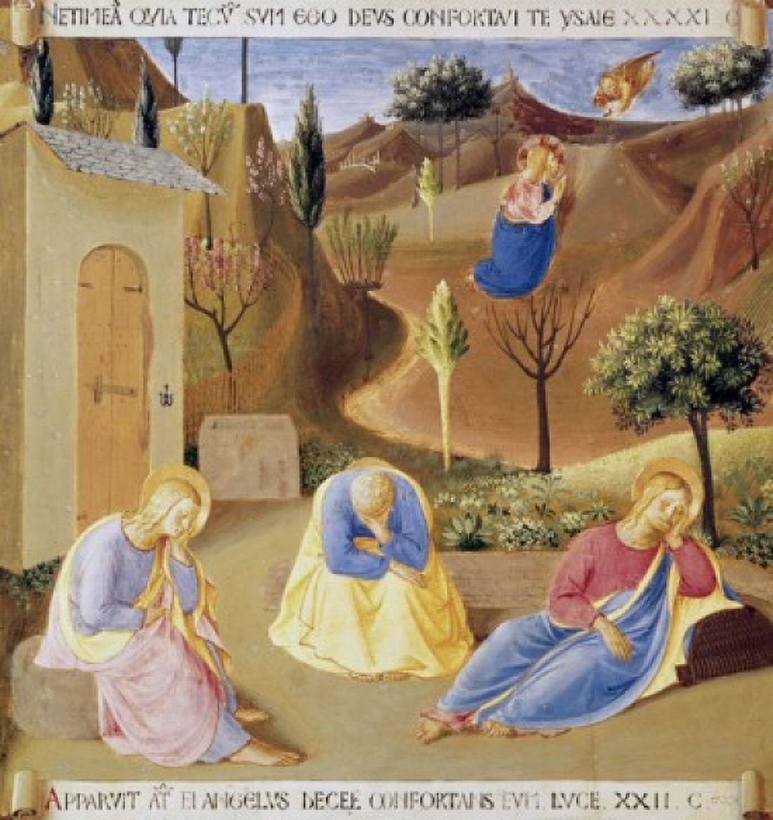 Prayer In The Garden 1438-1445 Fra Angelico (ca1395-1455 Italian) Fresco Museo di San Marco Florence Italy Canvas Art - Fra Angelico (18 x 24)