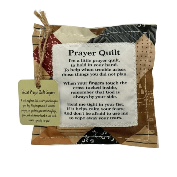 Prayer Quilt with Cross Inside 3.9"x3.9"Handmade Sew Individually Colorful Quilts, Pocket Prayer Quilt, Pocket Prayer Cross, Mini Scripture Quilts, Sympathy