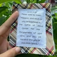 thumbnail image 1 of Prayer Quilt with Cross Inside - Pocket Prayer Mini Scripture Quilt - Handmade Sew Colorful Quilts - Christian Spiritual Encouragement Gift, 1 of 6