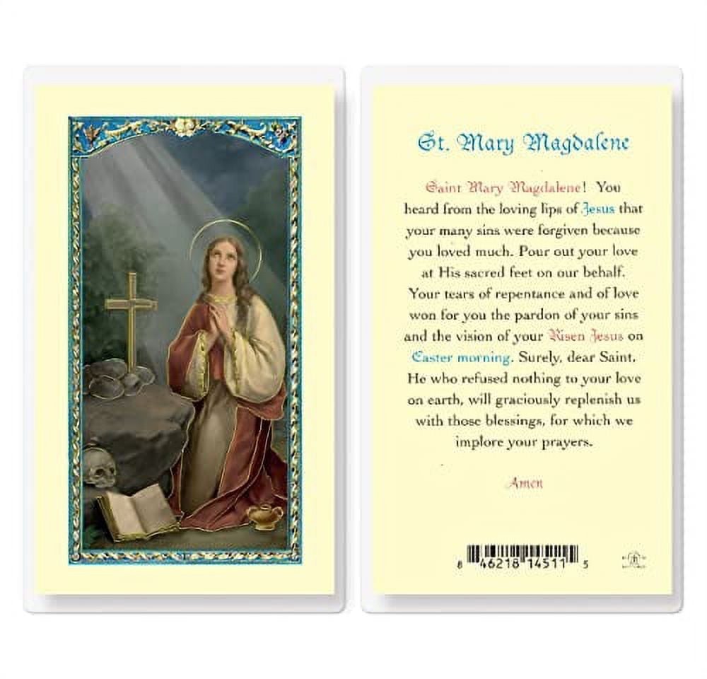 Prayer To St. Mary Magdalene Laminated Holy Cards, 25-count Value Pack 