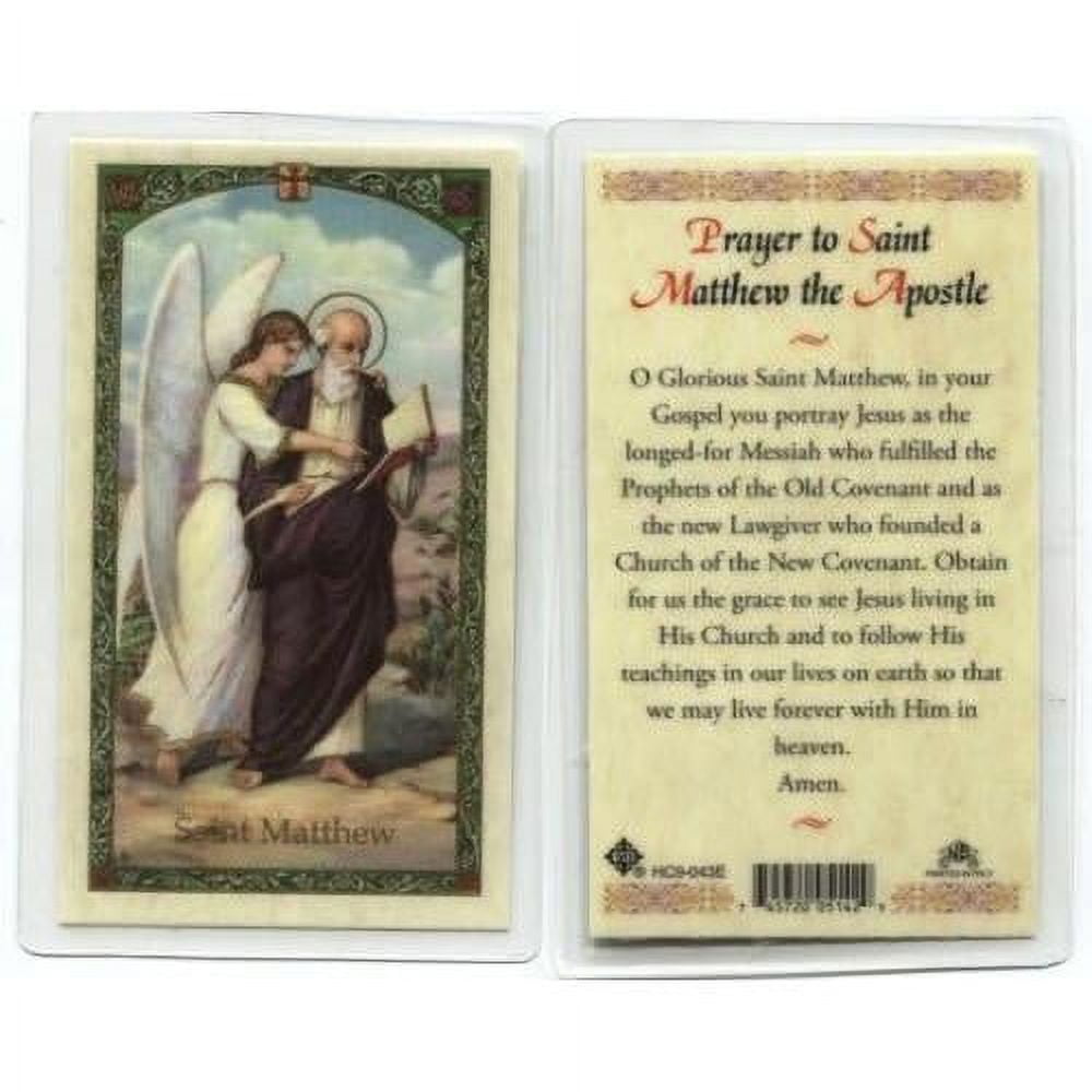 Prayer To St. Matthew Holy Card (HC9-043E) - Laminated - Walmart.com