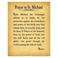 thumbnail image 1 of Prayer To St Michael The Archangel Christian Prayer Print, 1 of 1