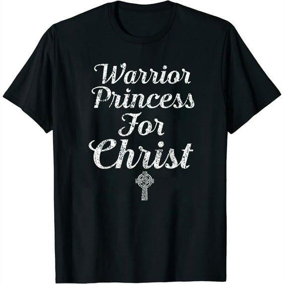 Prayer Warrior Princess For Christ Woman of Faith Fashionable Graphic T-shirt for Women, Soft and Comfy Short Sleeve Top