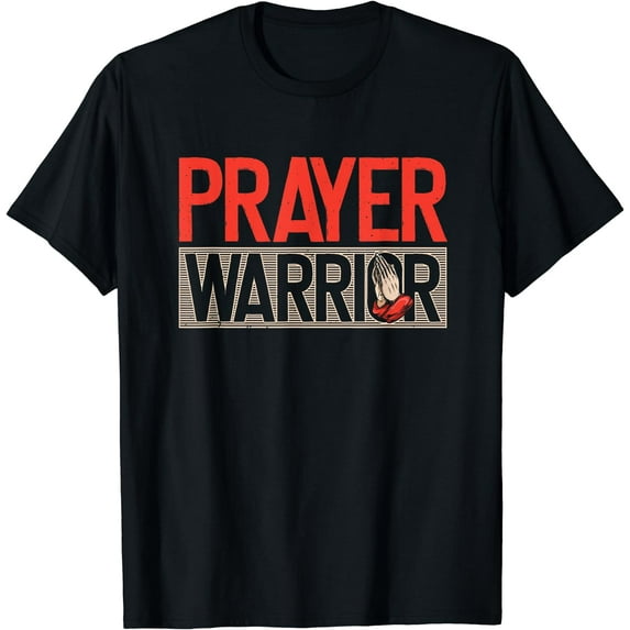 Prayer Warrior Spiritual Faith Praying Religious Christian T-Shirt